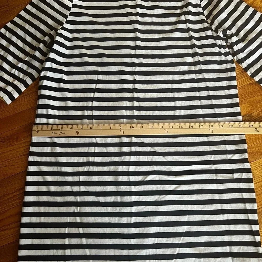 Blue and white striped T-shirt dress - Picture 2 of 3